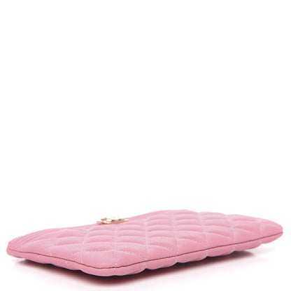 Chanel Caviar Quilted Zipped Boy Pouch Pink 4 of 8