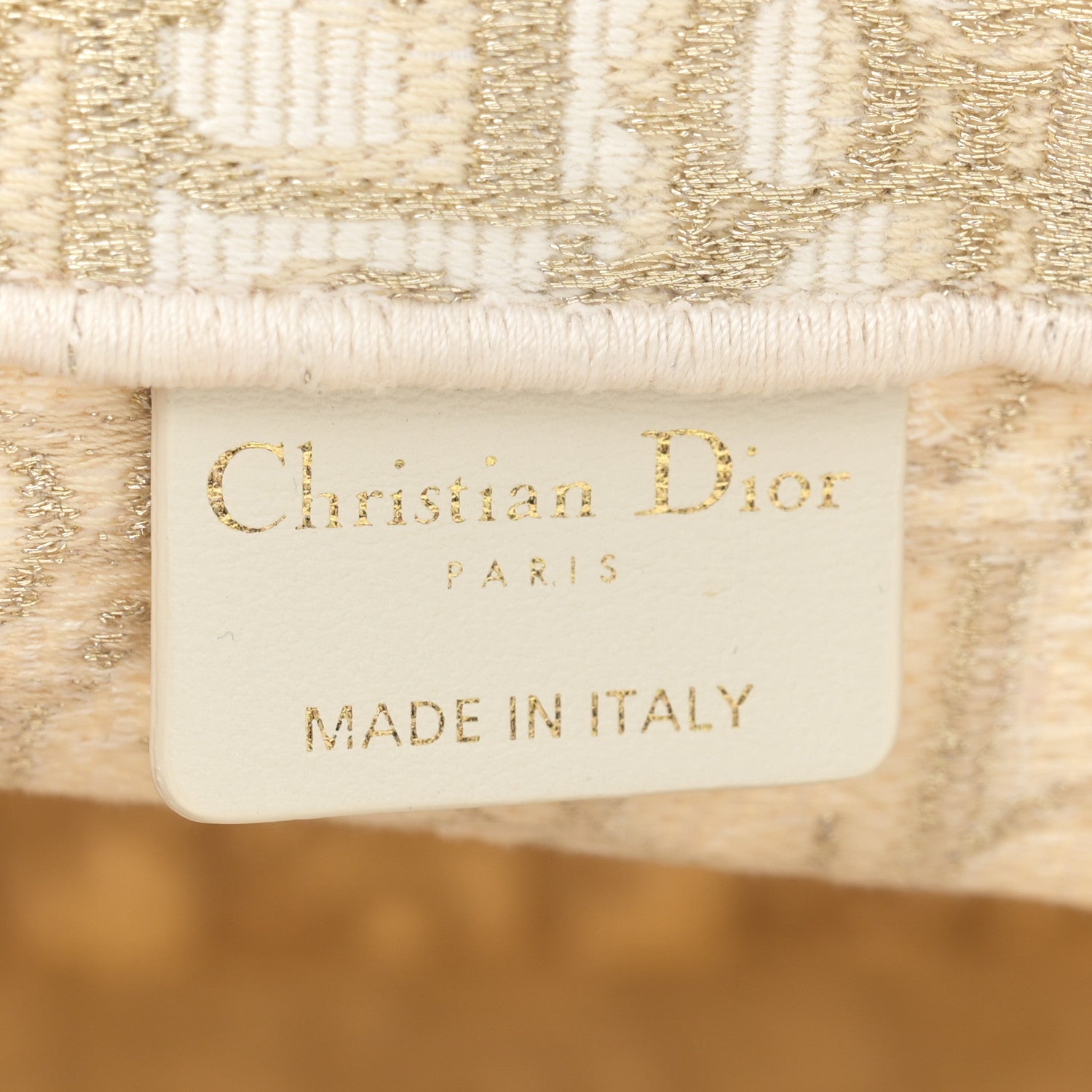 Christian Dior Oblique Medium Book Tote Gold Multicolor 6 of 12