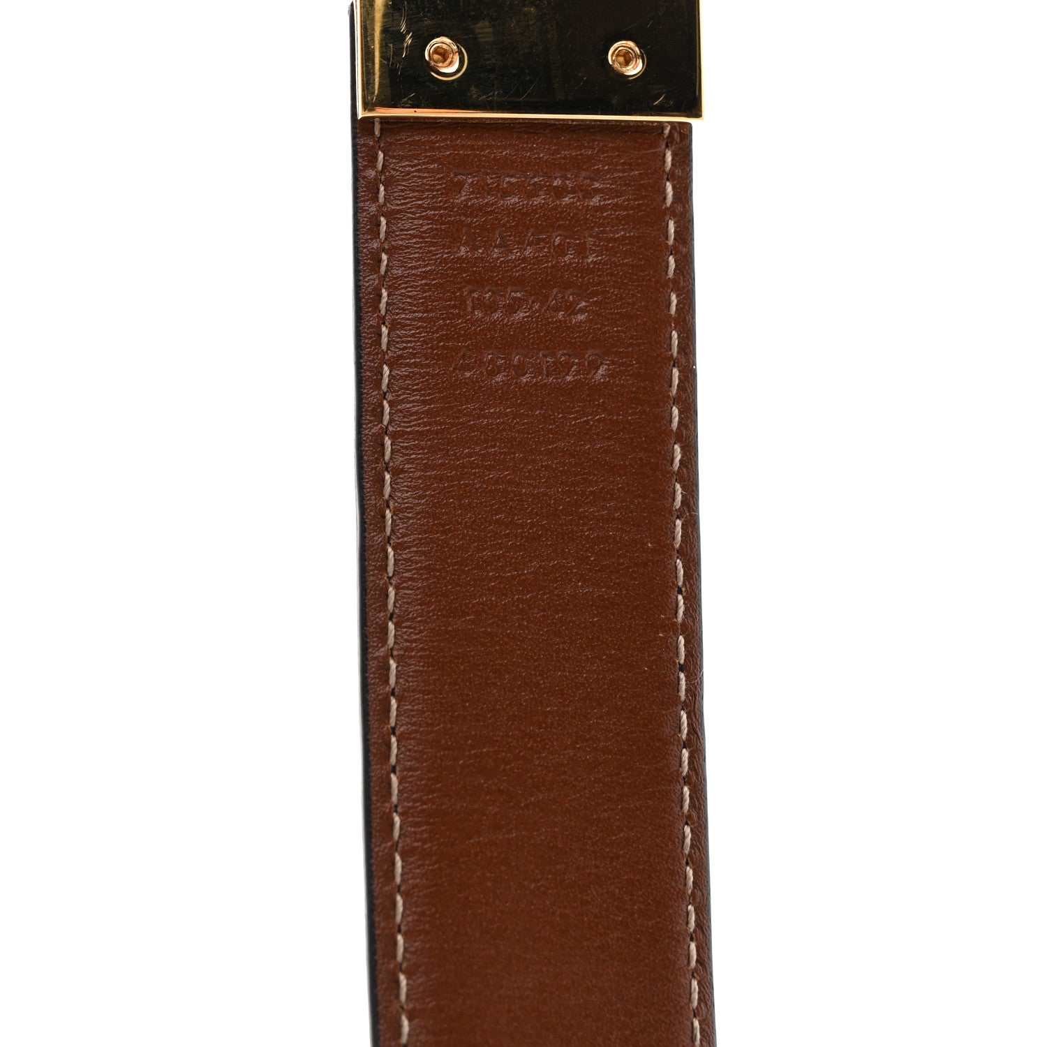 Gucci Textured Dollar Calfskin Ciny Calf Lux Squared Interlocking G 30mm Reversible Belt 105 42 Brown Black 6 of 7