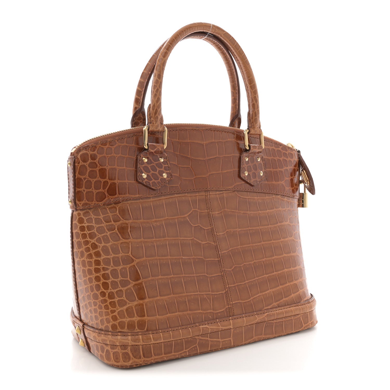 Louis Vuitton Crocodile Lockit PM Brown 3 of 10