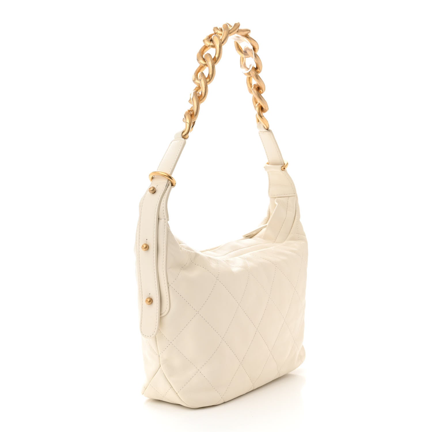 Chanel Calfskin Quilted Daily Hobo White 3 of 11