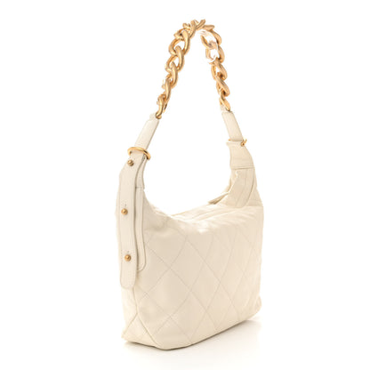 Chanel Calfskin Quilted Daily Hobo White 3 of 11