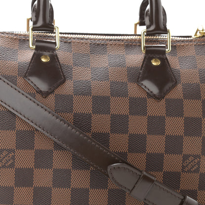 Louis Vuitton Damier Ebene Speedy Bandouliere 25 8 of 11