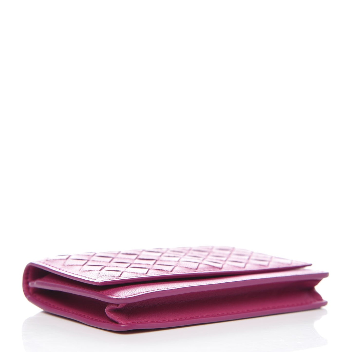 Nappa Intrecciato Card Holder Peony