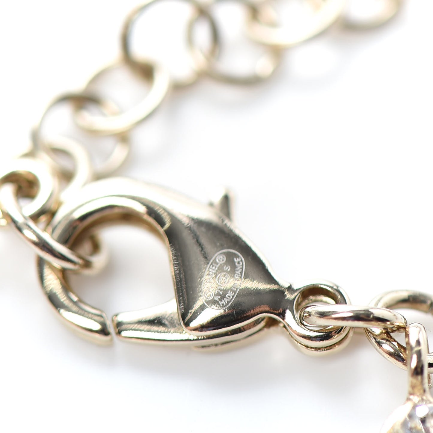 Crystal CC Chain Bracelet Gold