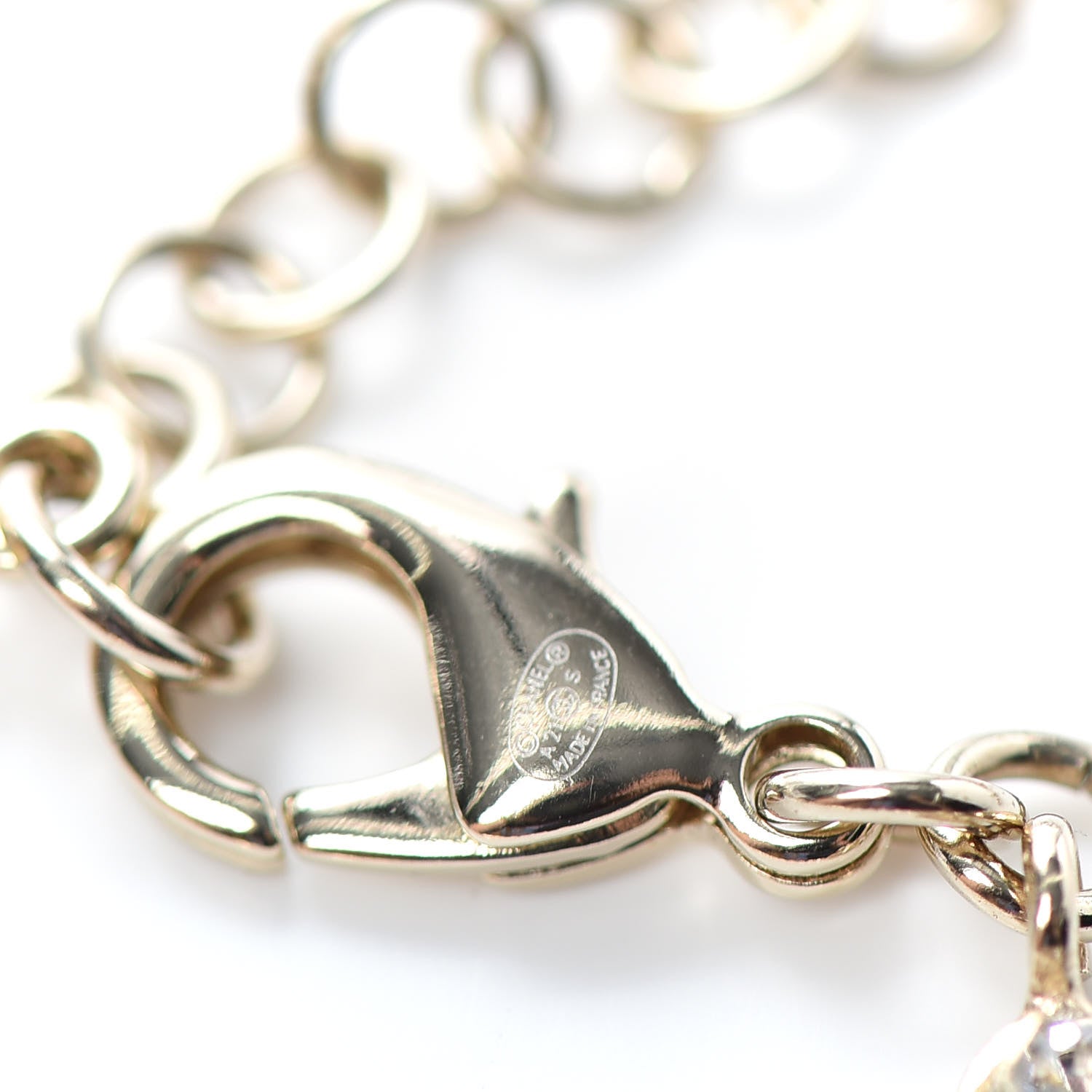 Chanel Crystal CC Chain Bracelet Gold 4 of 4