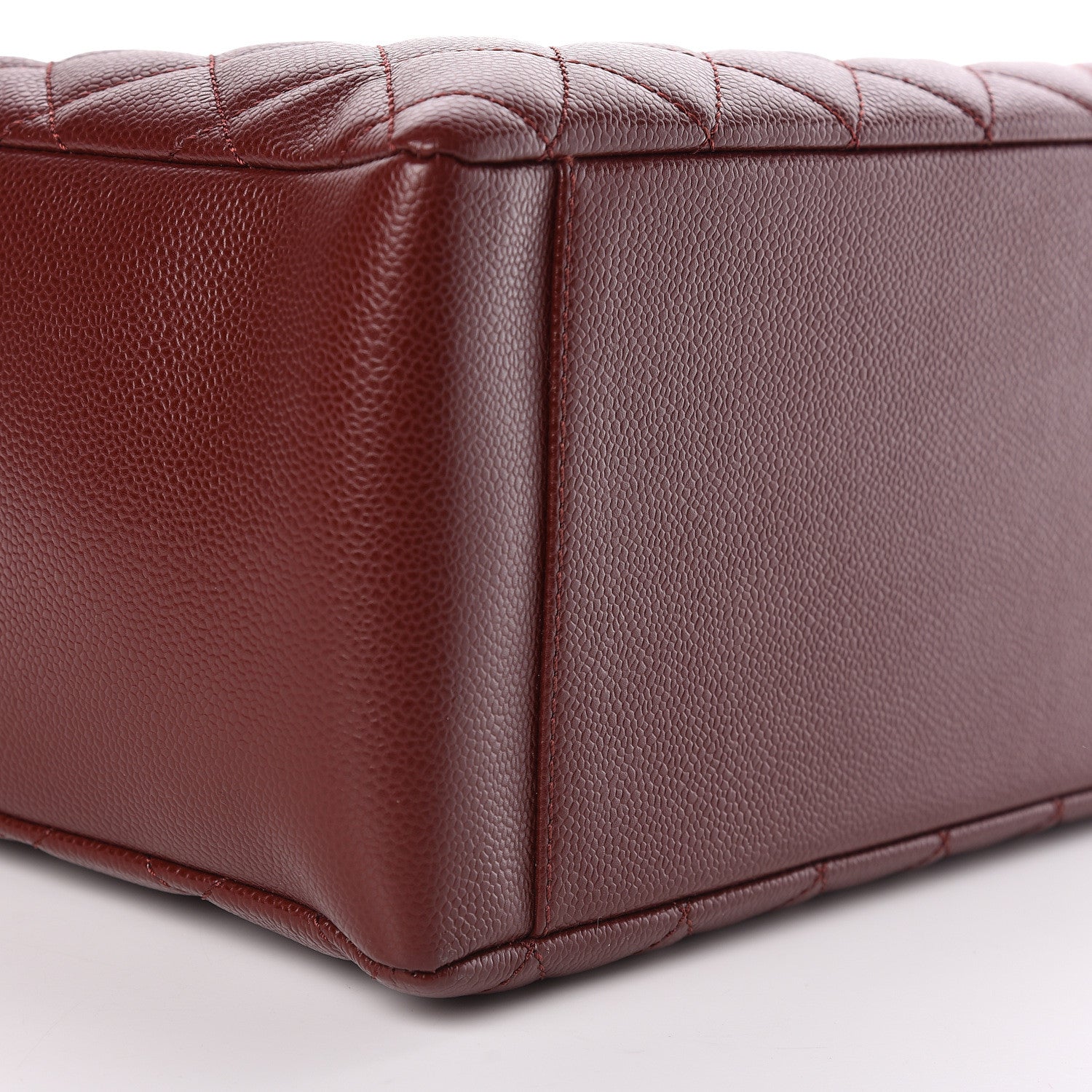 Chanel Caviar Quilted Grand Shopping Tote GST Dark Burgundy 5 of 14