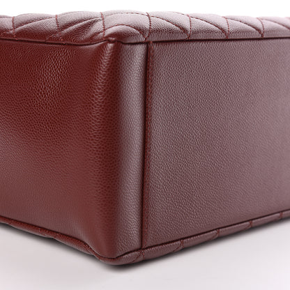 Chanel Caviar Quilted Grand Shopping Tote GST Dark Burgundy 5 of 14