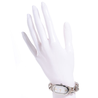 David Yurman Stainless Steel Sterling Silver Diamond Mother of Pearl 20mm Madison Cable Quartz Watch 2 of 6