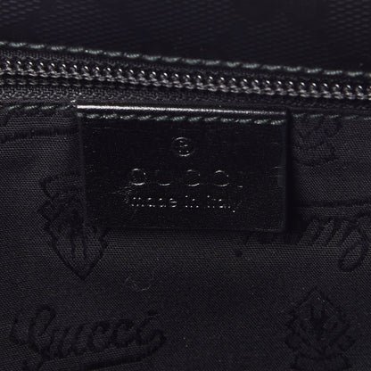 Gucci Imprime Monogram Large Double Buckle Flap Messenger Bag Black 8 of 8