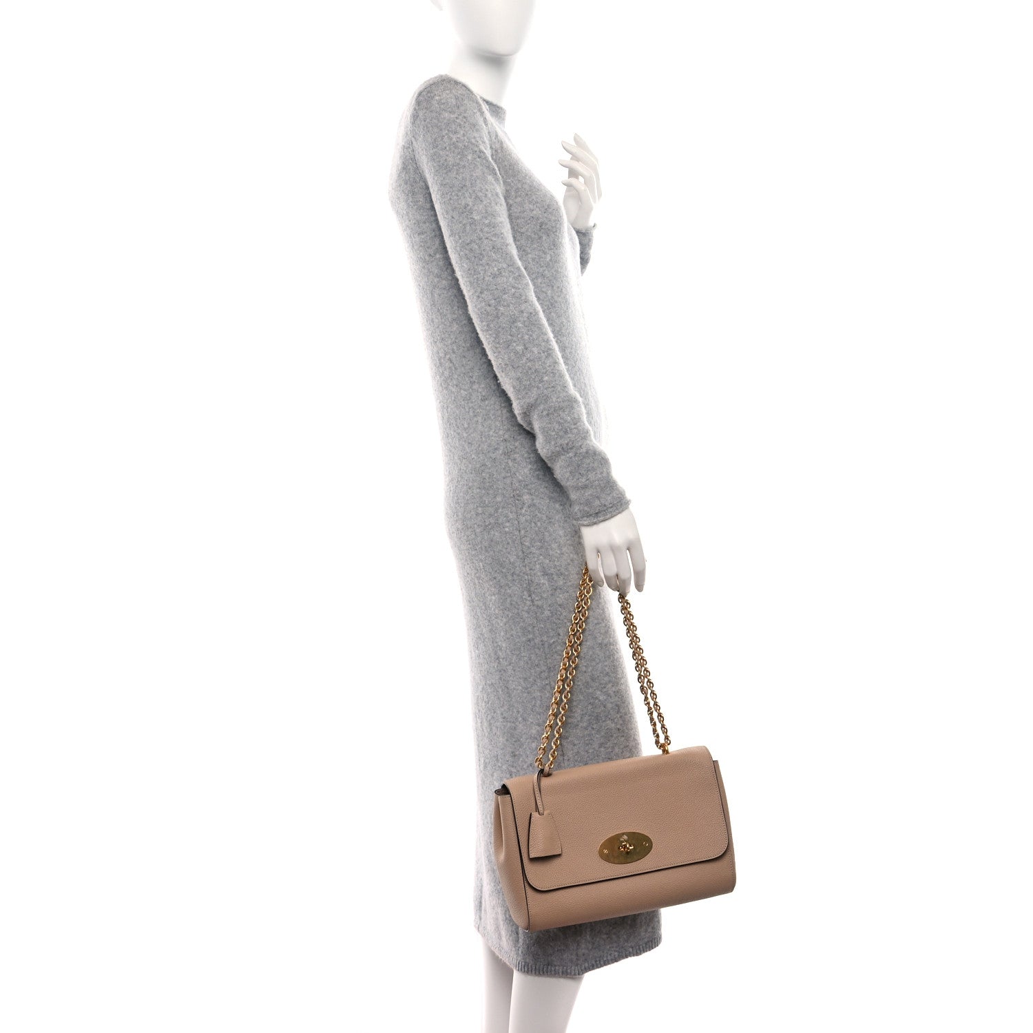 Mulberry Small Classic Grain Calfskin Medium Lily Flap Beige 2 of 8