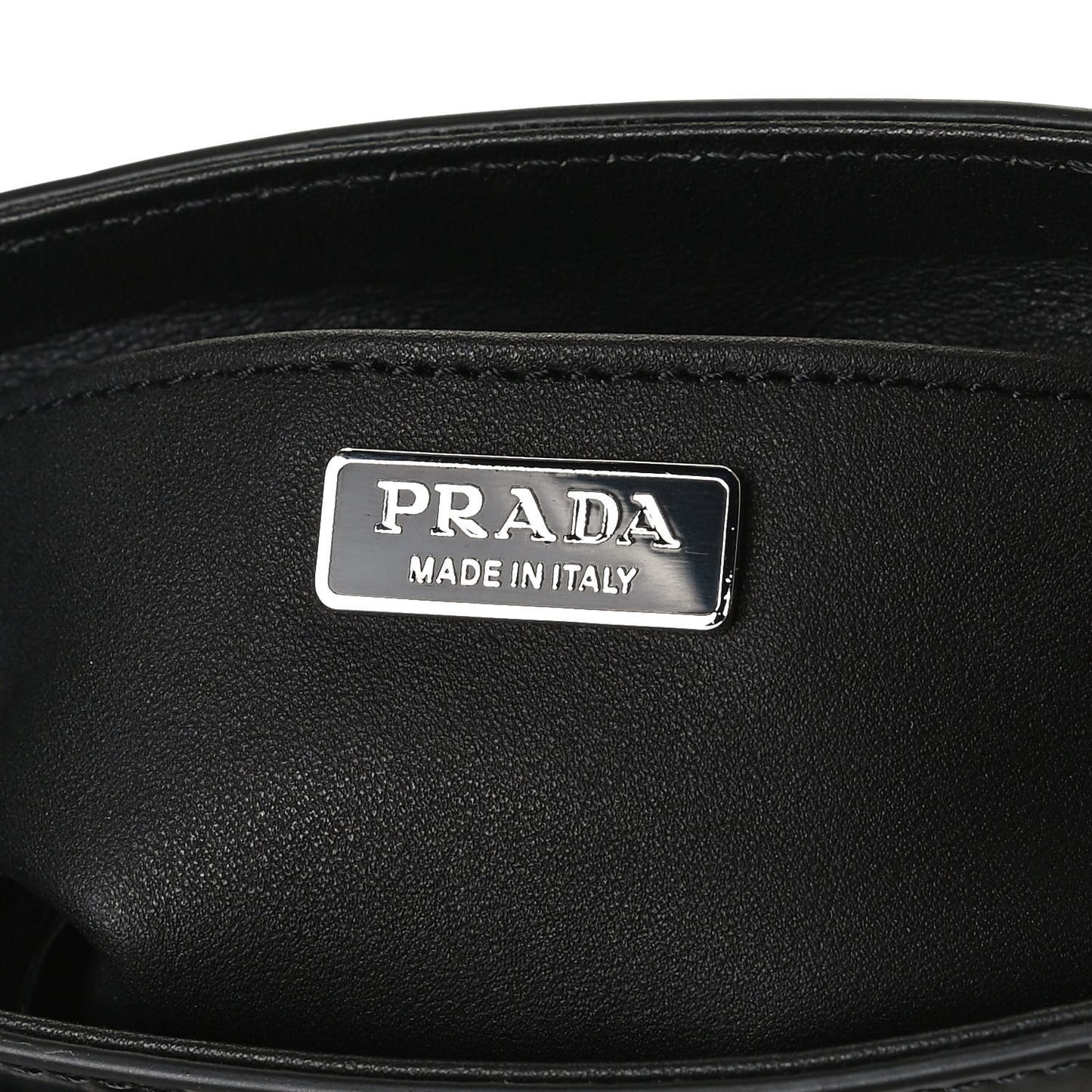 Spazzolato Triangle Small Double Handle Crossbody Tote Black