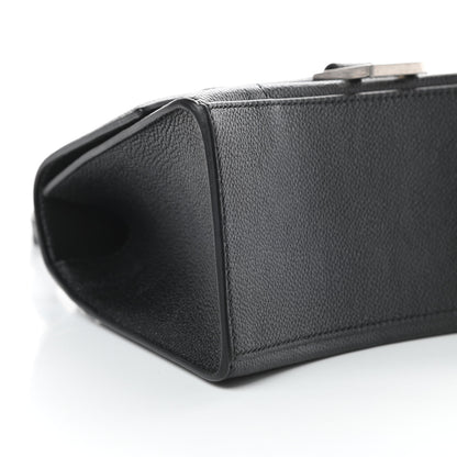 Balenciaga Grained Calfskin Small Hourglass Top Handle Bag Black 9 of 11