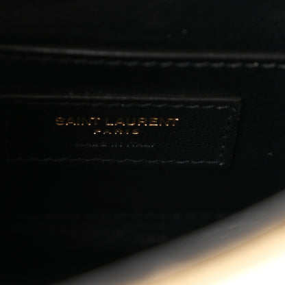 Saint Laurent Velvet Matelasse Small Vicky Chain Bag Dark Vintage Olive 6 of 10