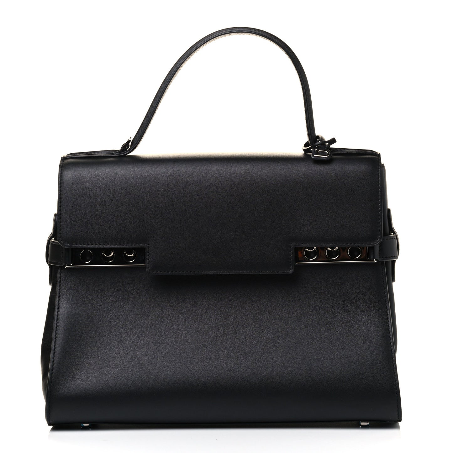 Smooth Calfskin GM Tempete Satchel Black