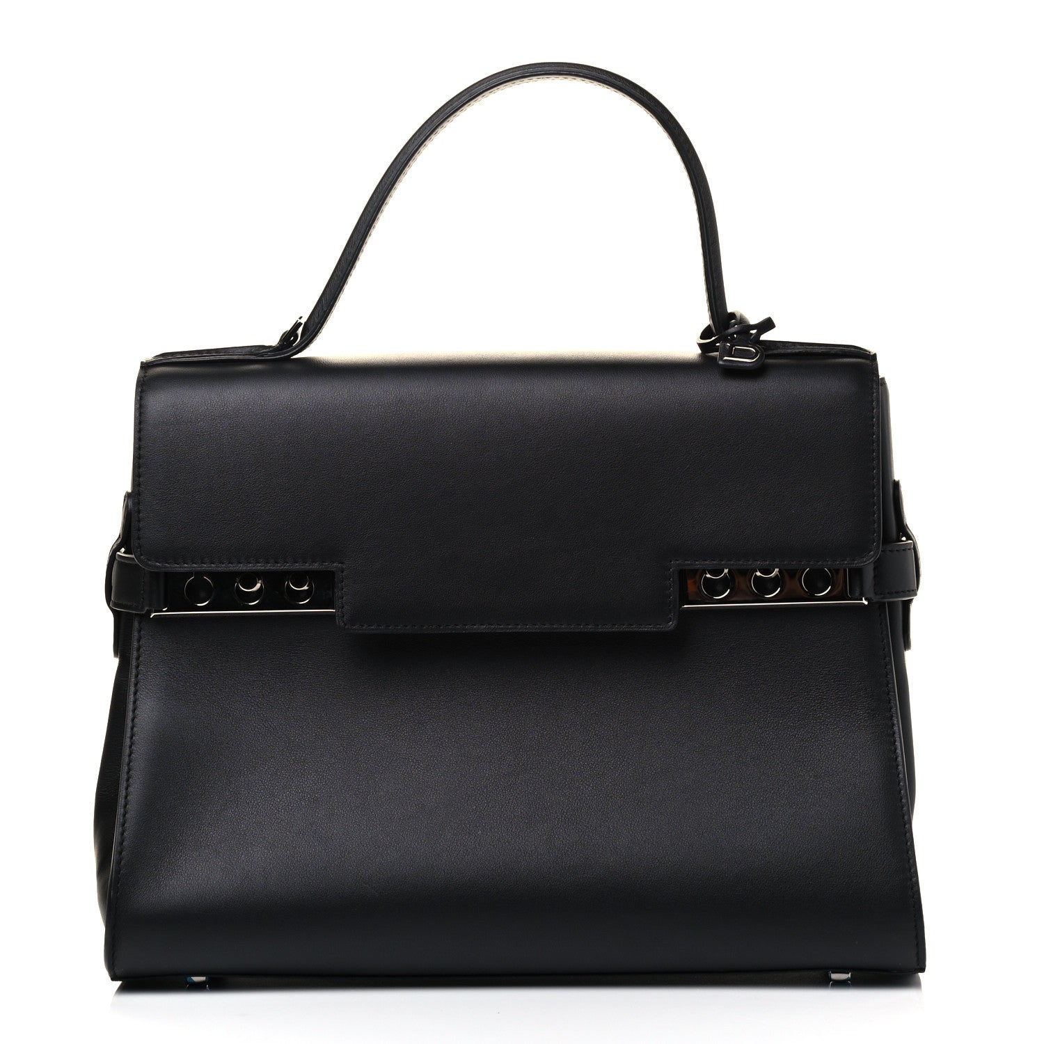 Delvaux Smooth Calfskin GM Tempete Satchel Black 1 of 7