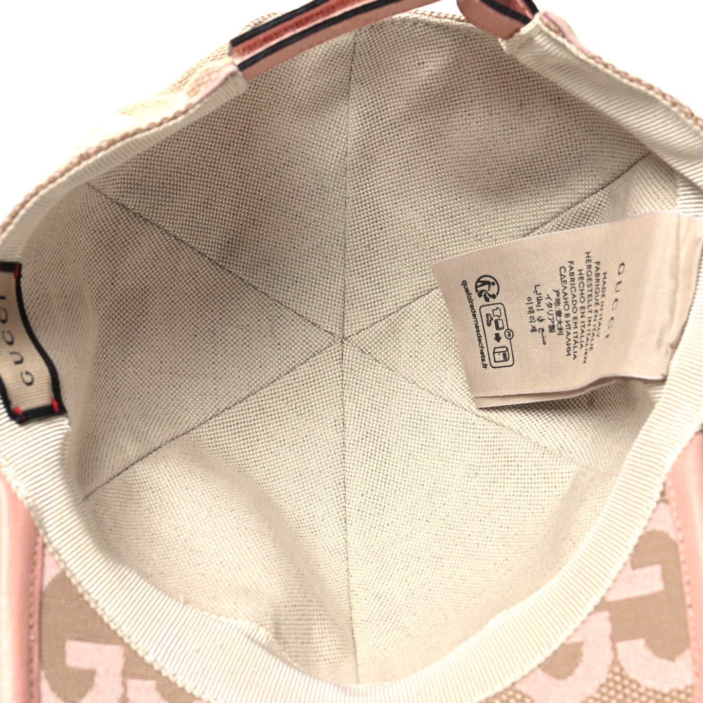 Monogram Jumbo GG Mosteri Baseball Hat S 56 Beige Light Pink