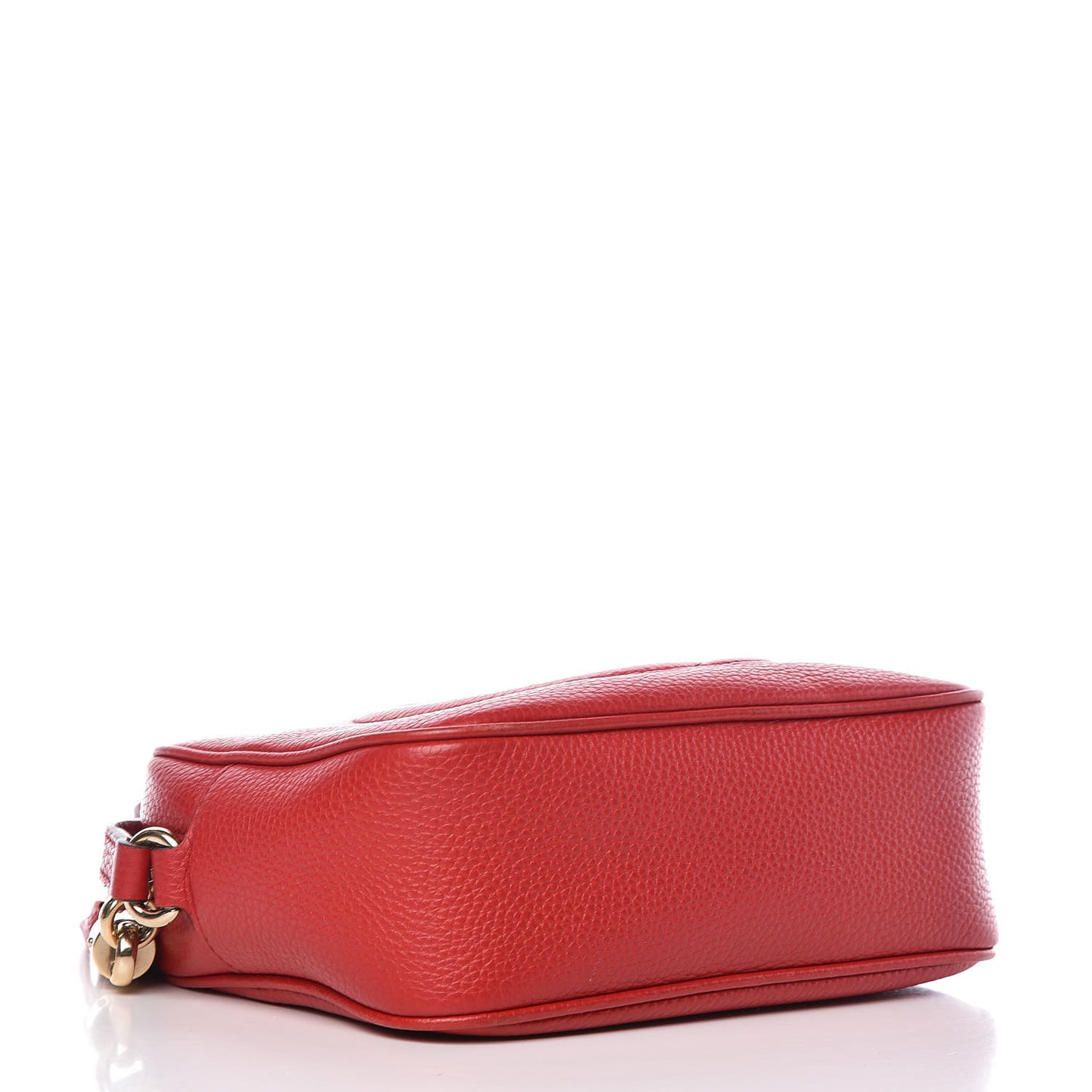 Pebbled Calfskin Small Soho Disco Bag Tabasco Red