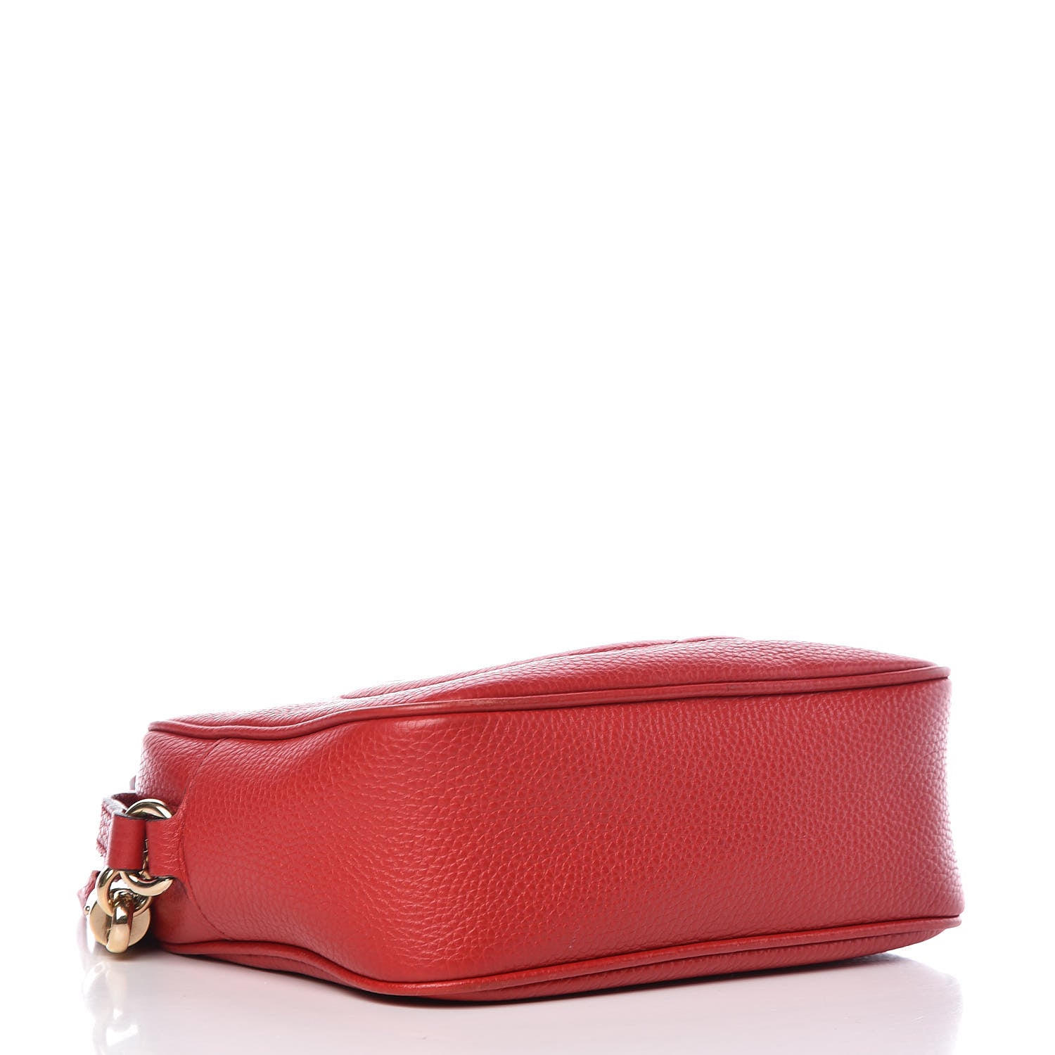 Gucci Pebbled Calfskin Small Soho Disco Bag Tabasco Red 4 of 13