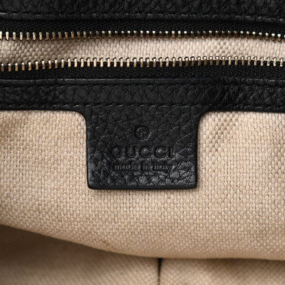 Gucci Pebbled Calfskin Medium Soho Chain Shoulder Bag Black 6 of 15