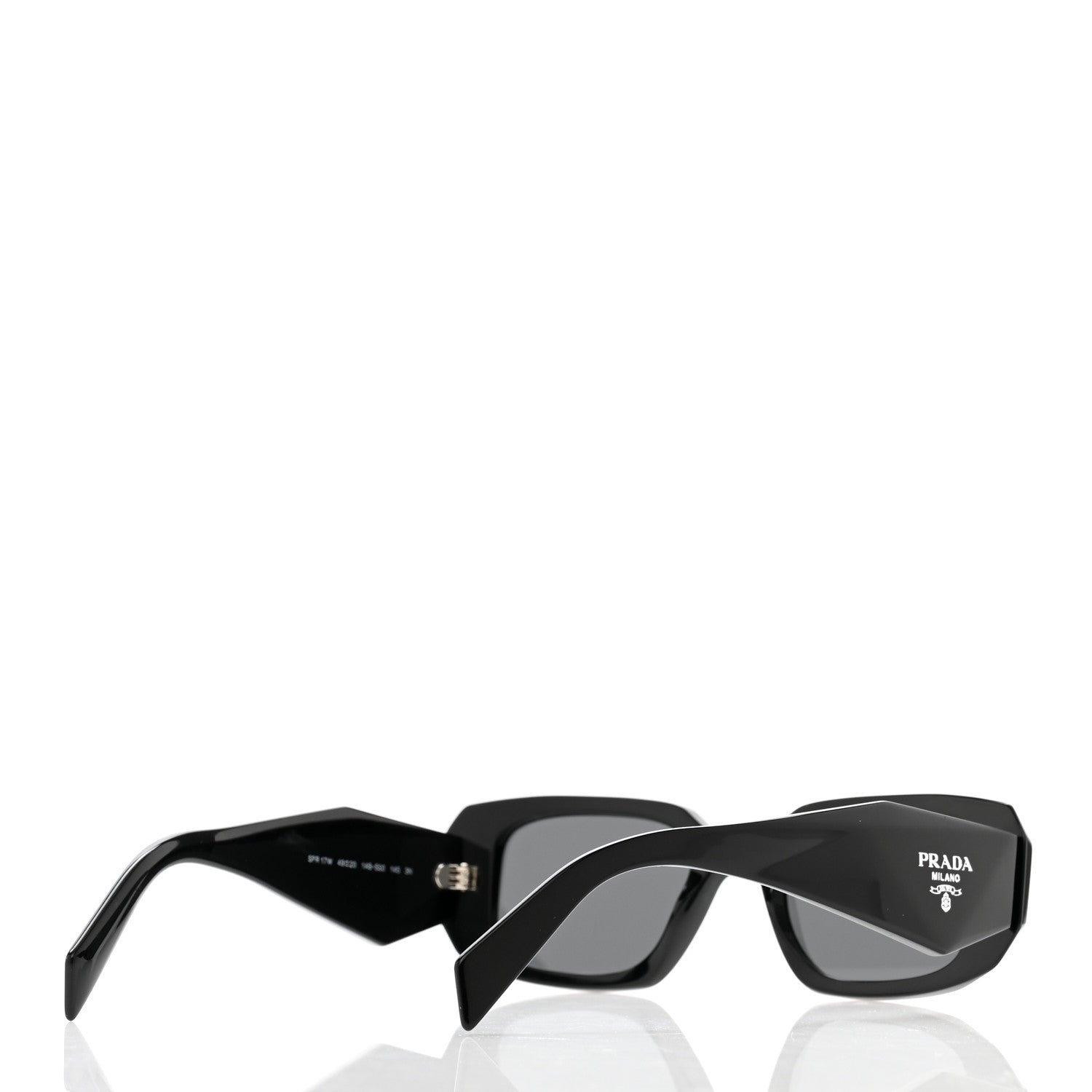 Prada Acetate Symbole Sunglasses SPR 17W Black 4 of 9