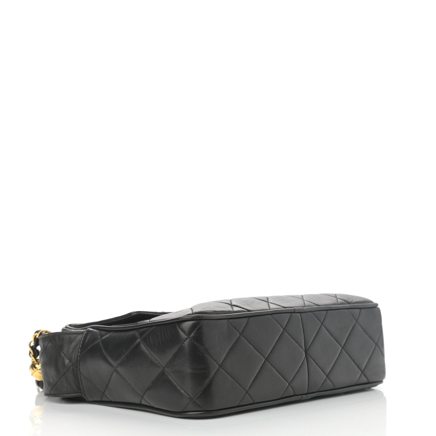 Chanel Lambskin Quilted Tassel Flap Camera Case Black 3 of 17