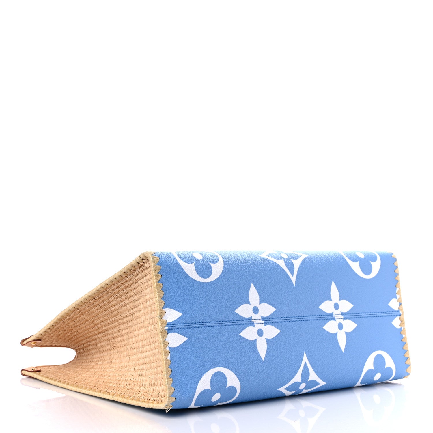 Louis Vuitton Monogram Giant Raffia Hamptons By The Pool Onthego GM Blue 4 of 11