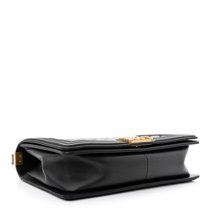 Chanel Calfskin Quilted New Medium Boy Flap Black 4 of 12