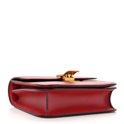 Celine Box Calfskin Teen Classic Box Flap Bag Red 4 of 14