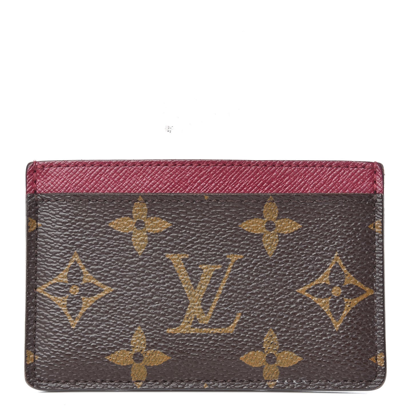Monogram Card Holder Fuchsia
