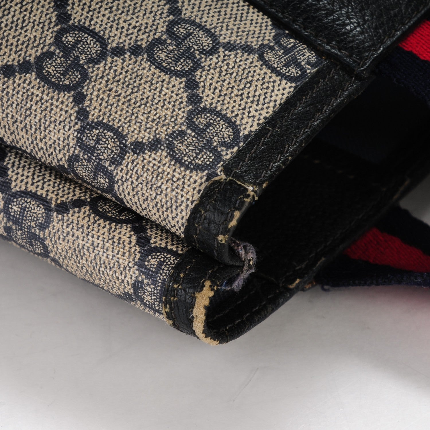 Gucci GG Plus Monogram Shoulder Bag Navy 10 of 11