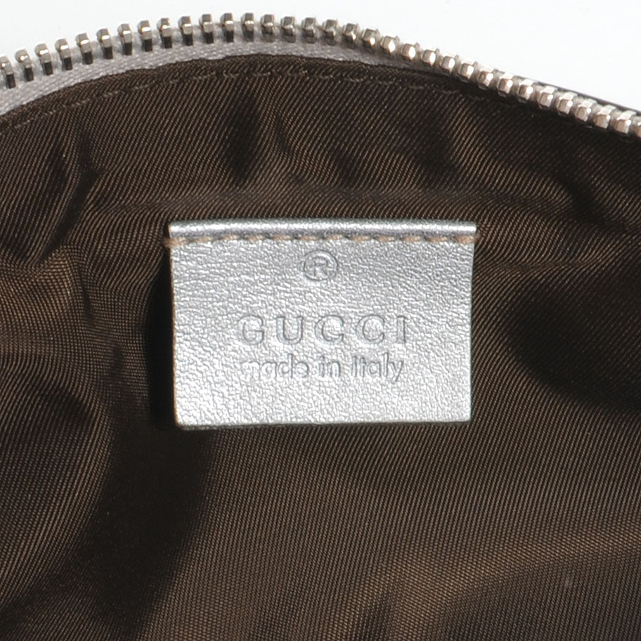 Guccissima New Britt Wristlet Silver
