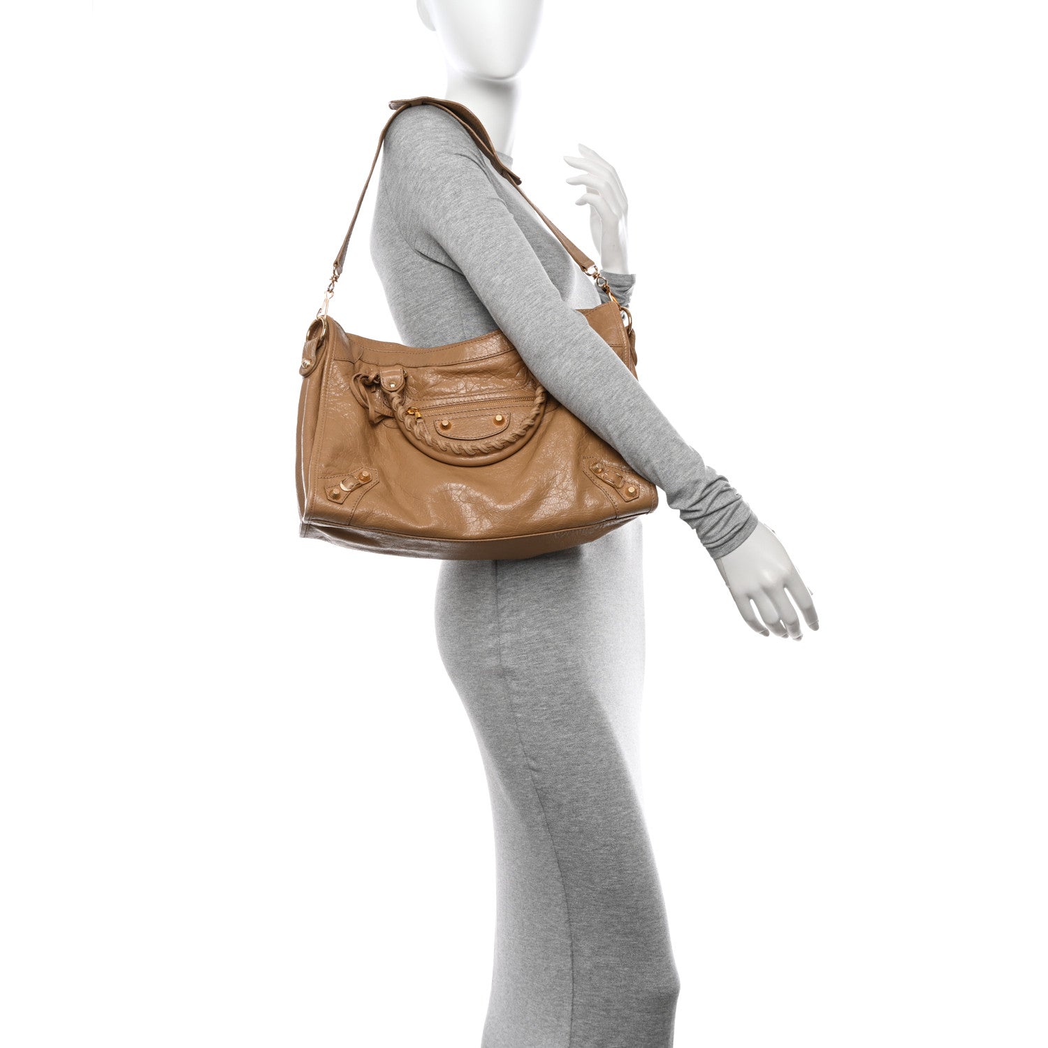 Balenciaga Agneau Giant 12 Gold Hardware City Beige Nougatine 3 of 11
