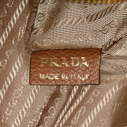 Prada Cervo Patchwork Fringe Dome Satchel Naturale 8 of 11