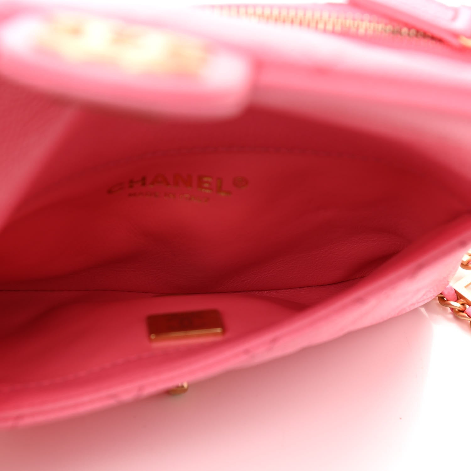 Chanel Shiny Caviar Pick Me Up Flap Belt Bag Pink 6 of 11