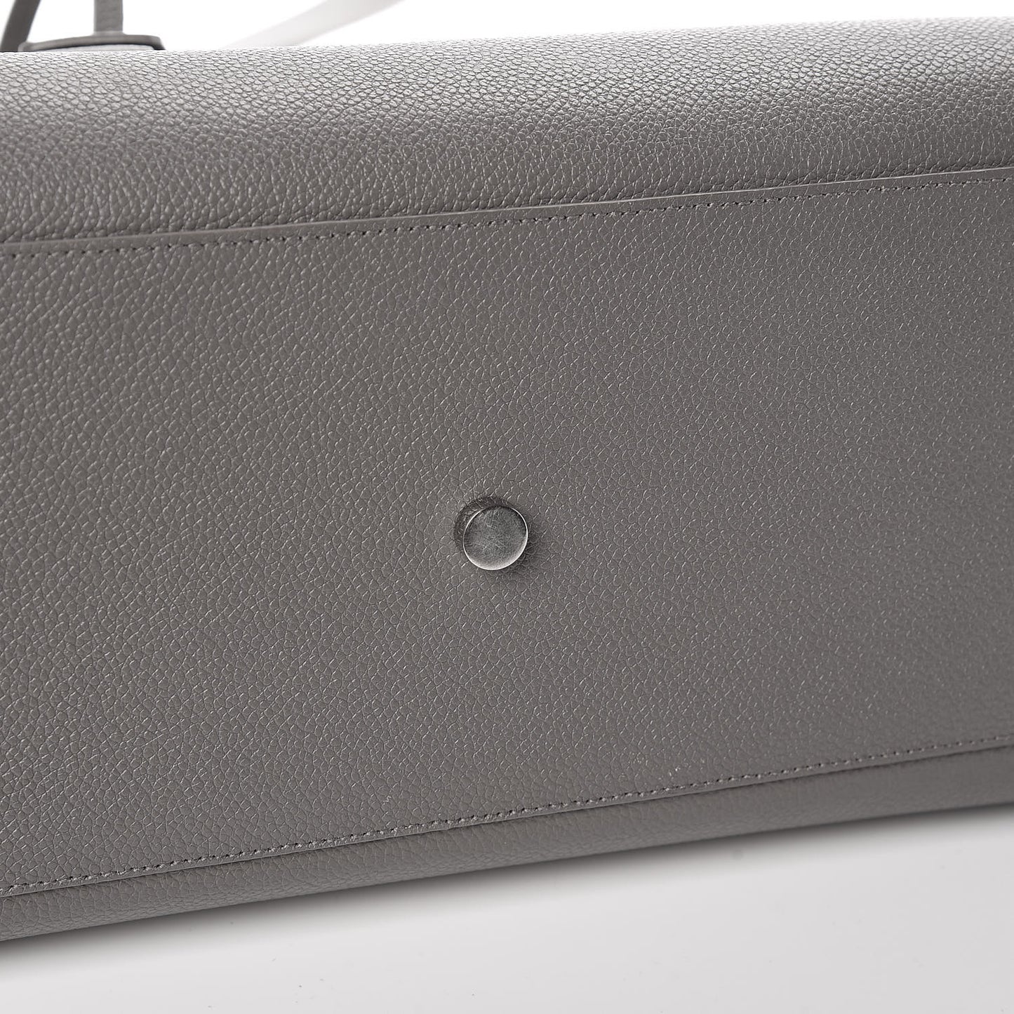 Grained Calfskin Small Sac De Jour Fog