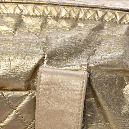Chanel Metallic Coated Canvas Sport Duffle Gold 16 of 23