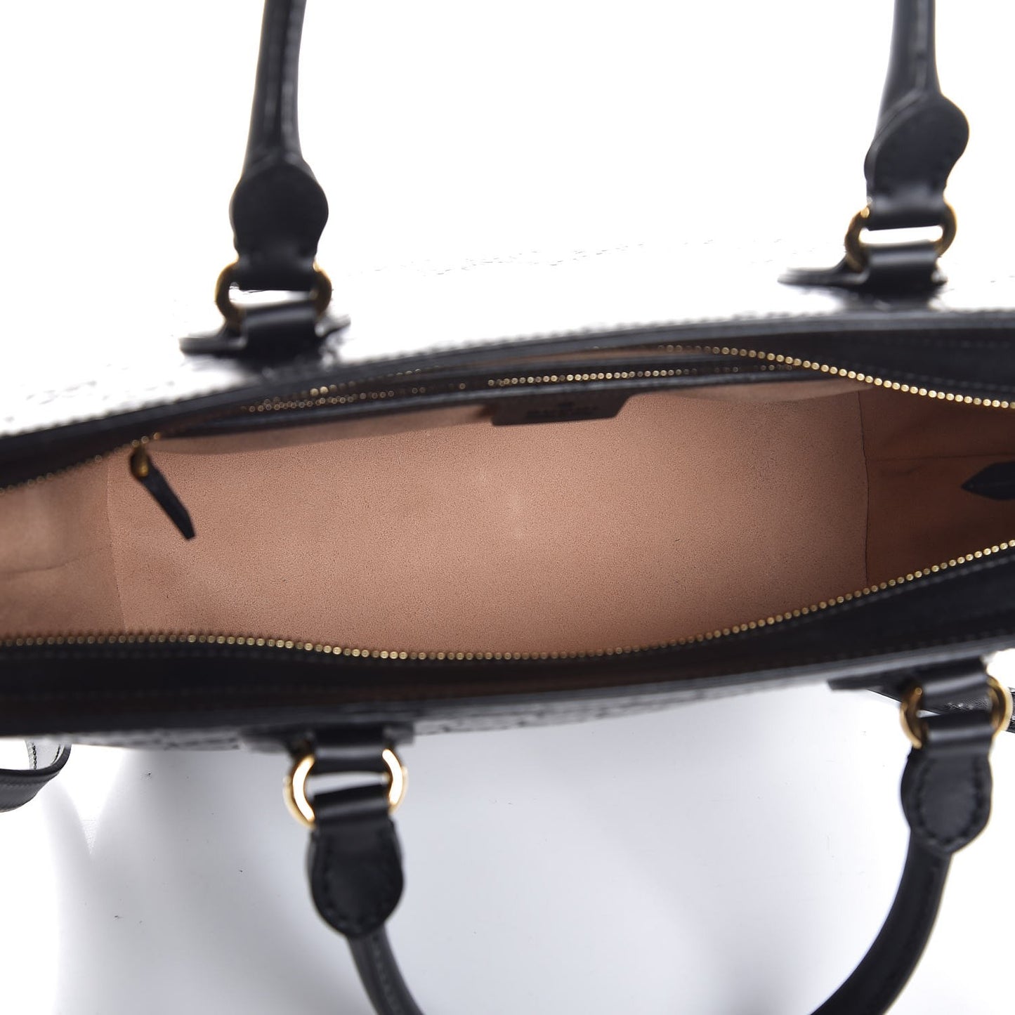 Guccissima Small Zippered Bucket Tote Black