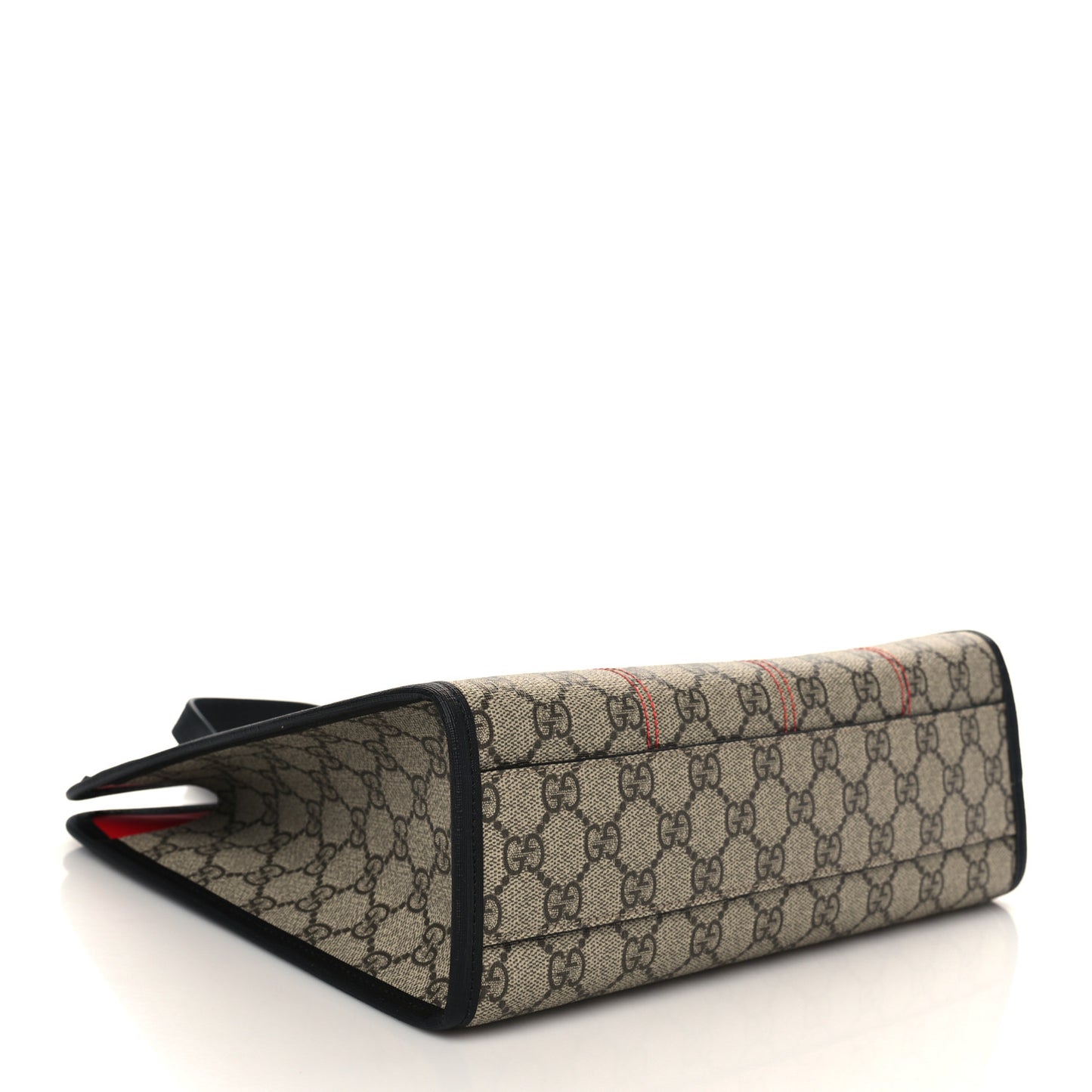 GG Supreme Monogram Cat Childrens Tote Black