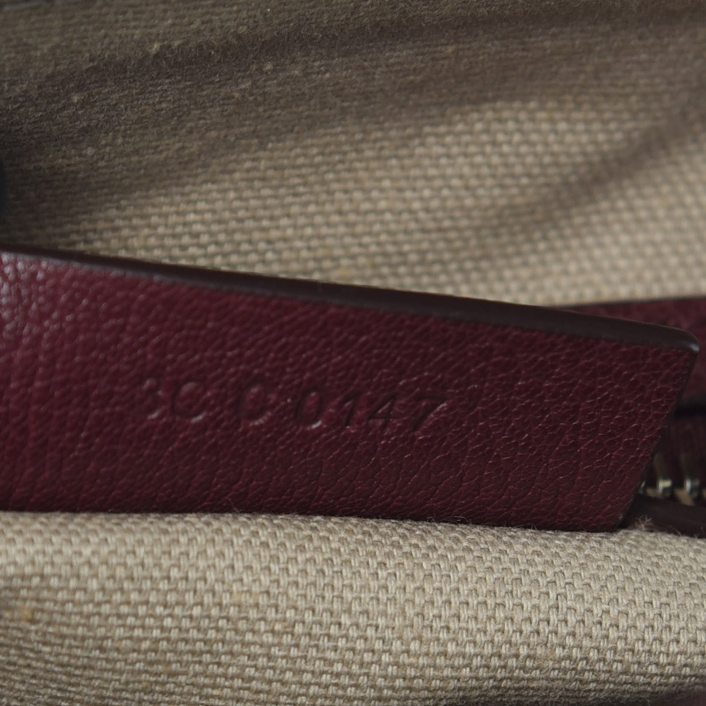 Sugar Goatskin Mini Antigona Oxblood