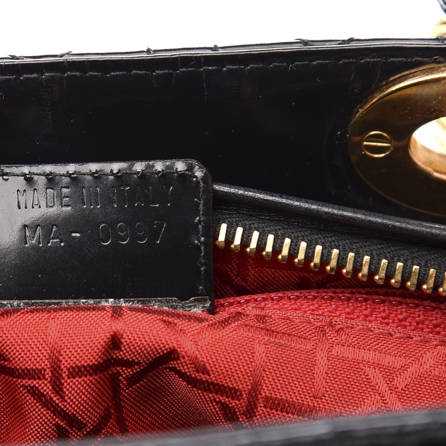 Christian Dior Patent Cannage Medium Lady Dior Black 7 of 13