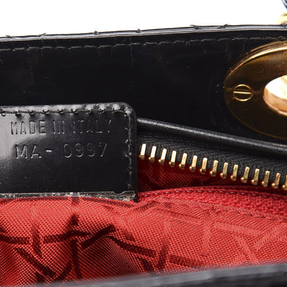 Christian Dior Patent Cannage Medium Lady Dior Black 7 of 13