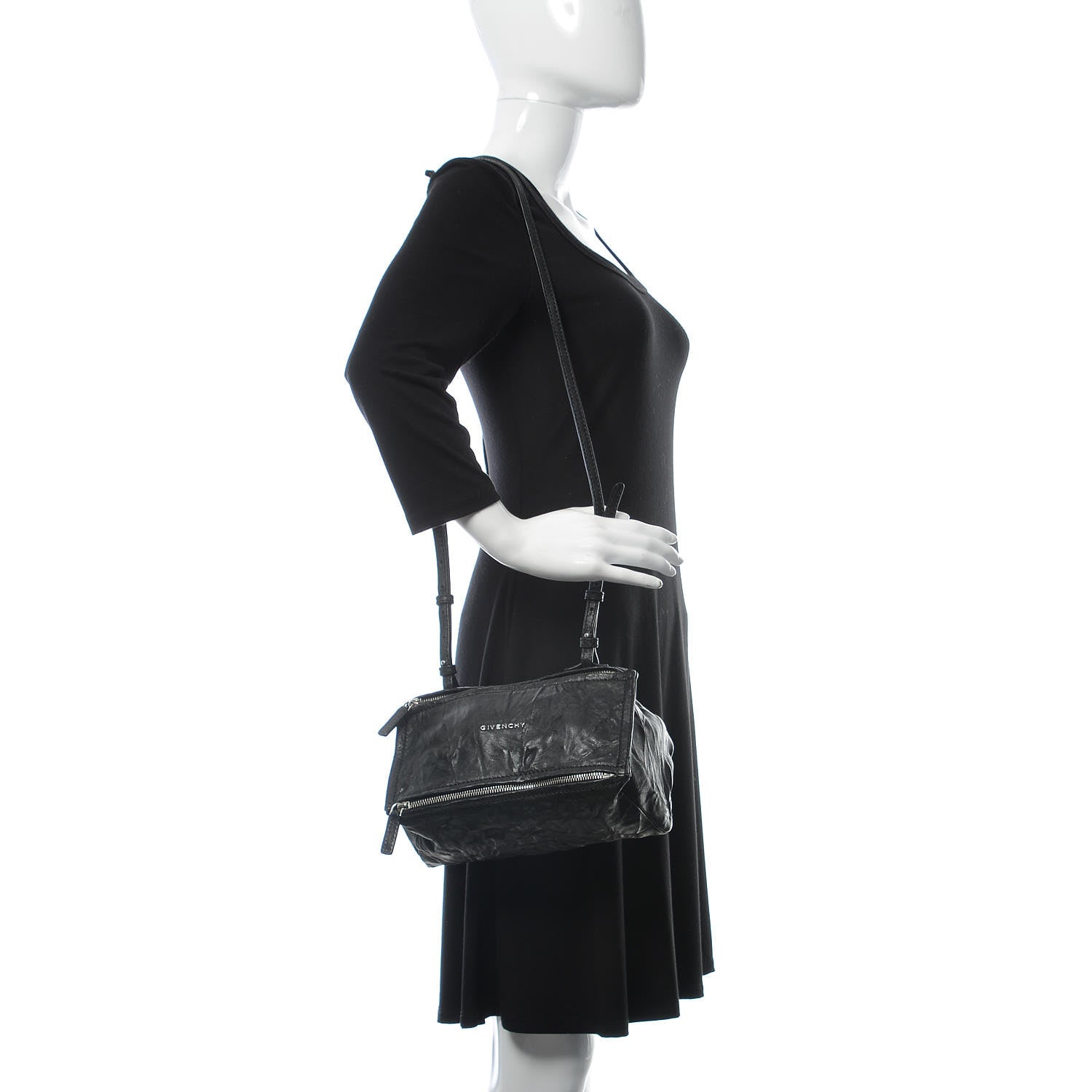 Givenchy Tumbled Sheepskin Mini Pandora Black 2 of 12