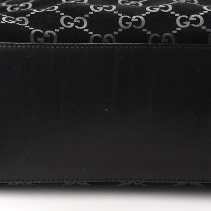 Gucci Suede Monogram Hobo Black 13 of 14