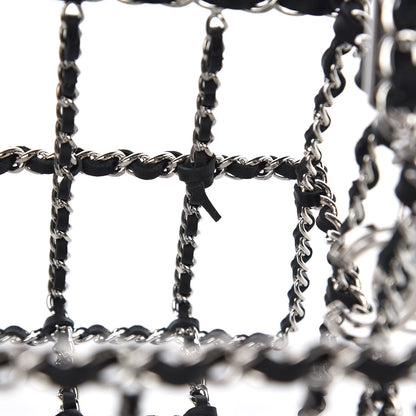 Chanel Brass Calfskin Grocery By Minaudiere Shopping Basket Silver 9 of 9