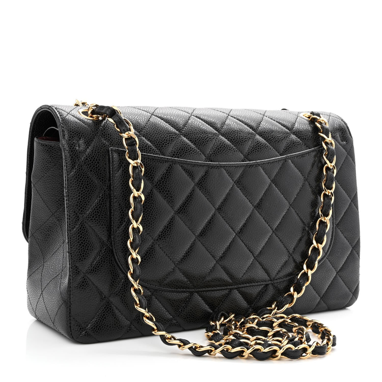 Chanel Caviar Quilted Jumbo Double Flap Black 3 of 10