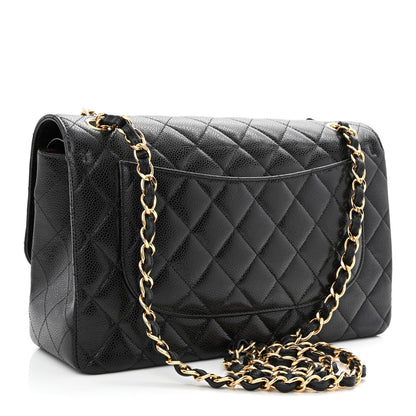 Chanel Caviar Quilted Jumbo Double Flap Black 3 of 10