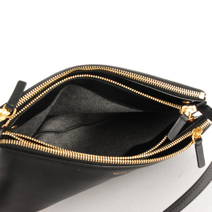 Celine Lambskin Large Trio Crossbody Bag Black 5 of 8