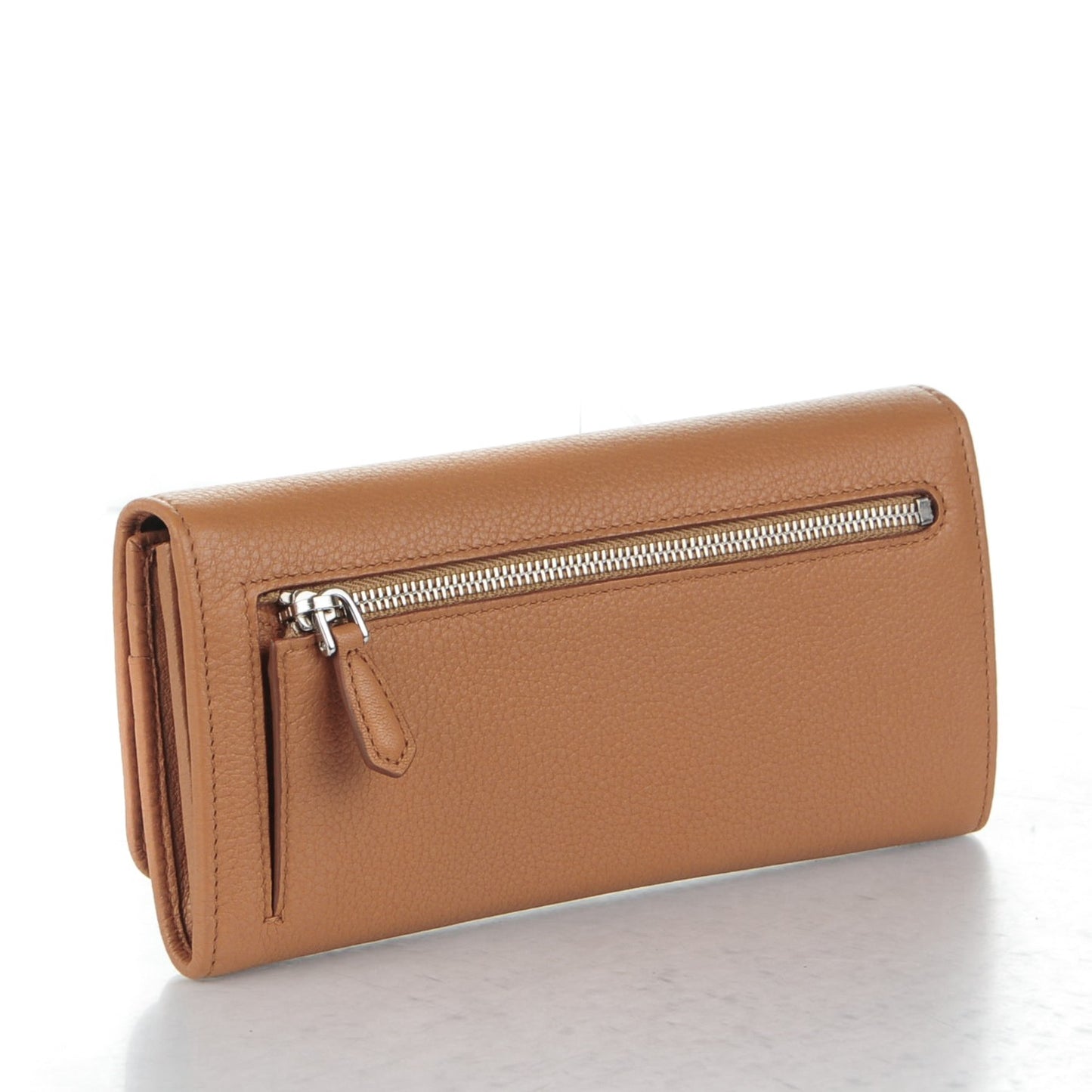 Vitello Phenix Continental Flap Wallet Caramel