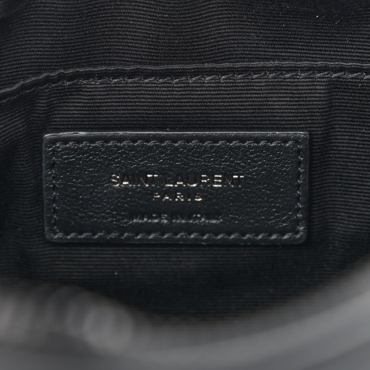 Calfskin Matelasse Monogram Lou Camera Bag Black